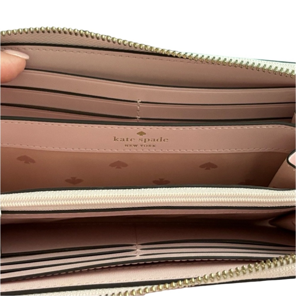 Kate Spade Continental zip around wallet EUC - Picture 6 of 7